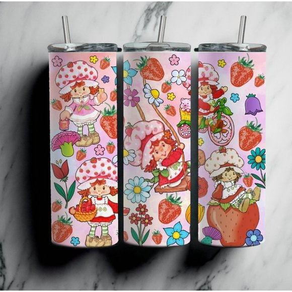 Other - Custom 20oz Stainless Steel Tumbler - Strawberry Shortcake